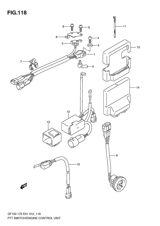 Ptt switch / engine control unit