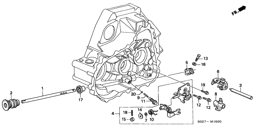 Shift rod/shift holder