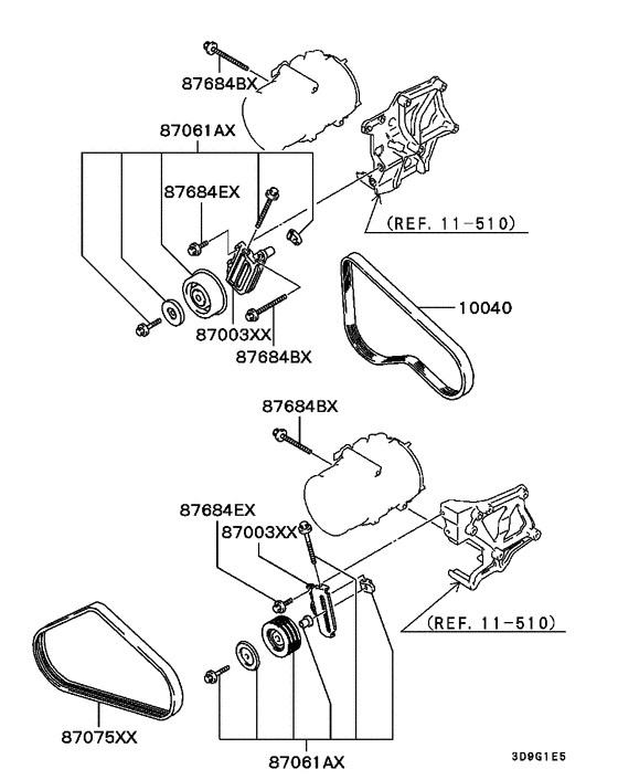 A/c cond, piping(auto,full:a)