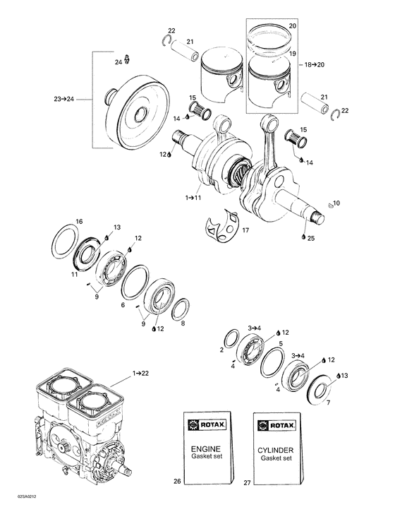 01- crankshaft and pistons