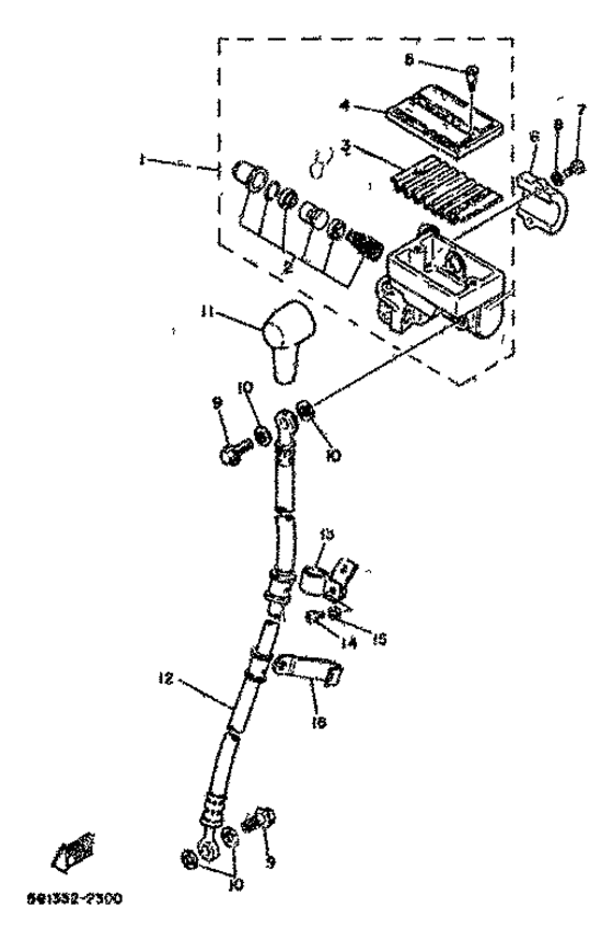 Front master cylinder
