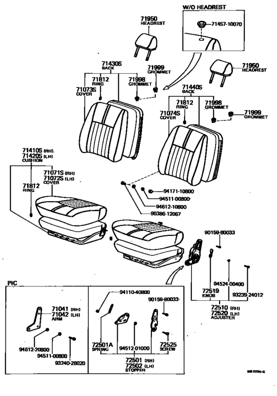 Front Seat & Seat Track