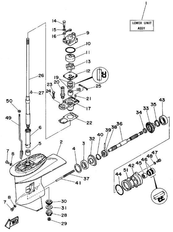 Lower casing - drive