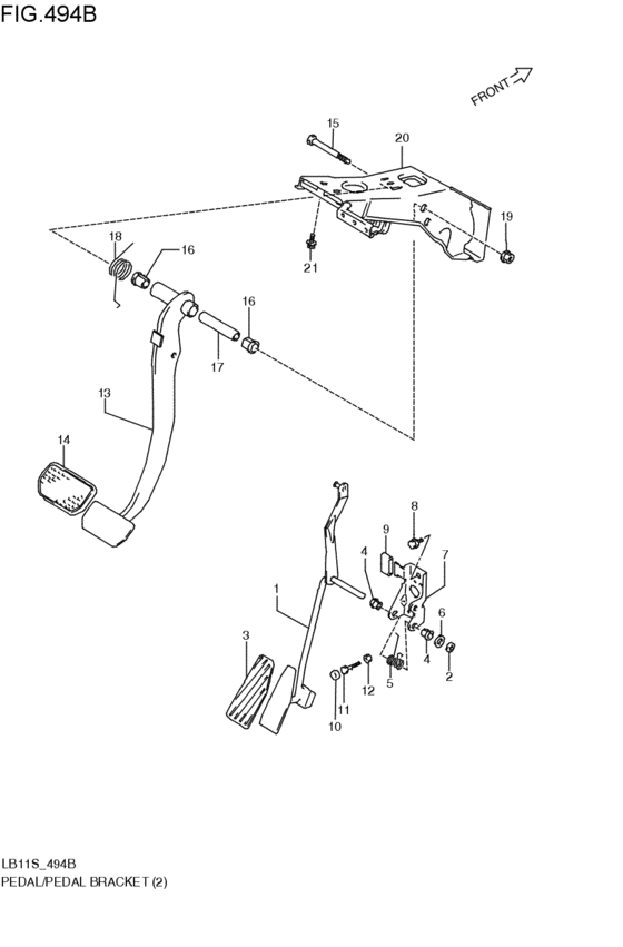 pedal / pedal bracket
