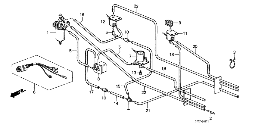 Control box tubing