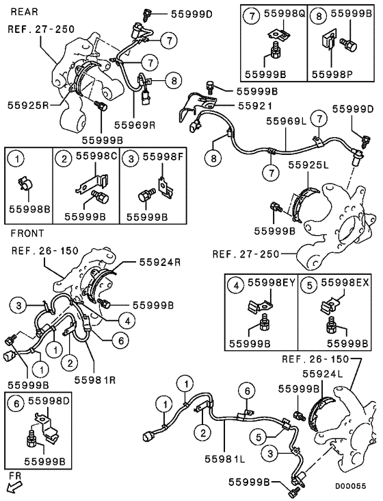 Anti-skid brake sensor