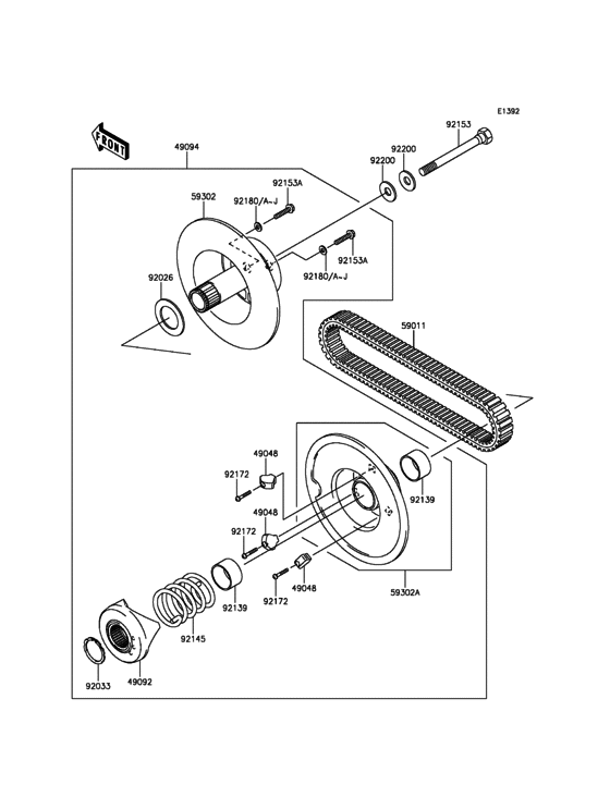 Driven Converter/Drive Belt