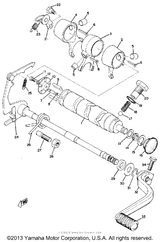 Shift shaft