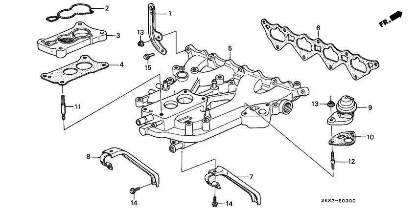 Carburetor insulator/ intake manifold