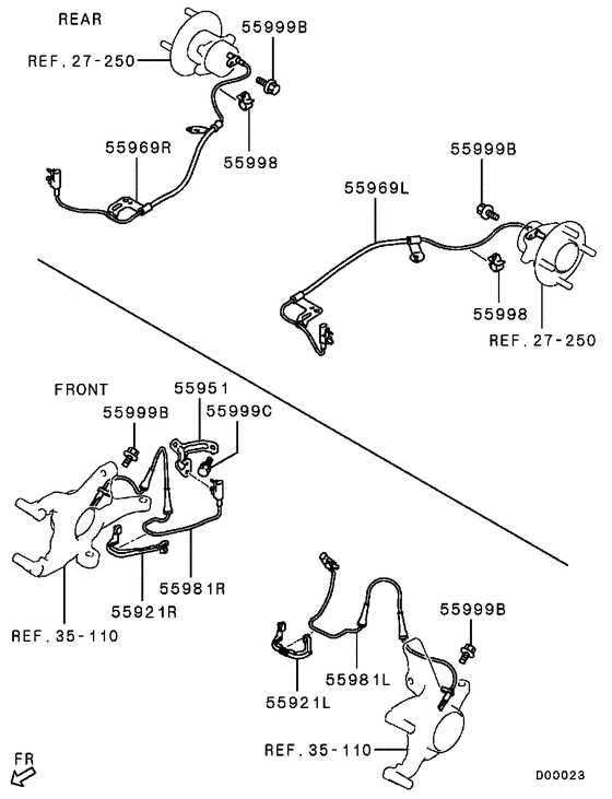 Anti-skid brake sensor