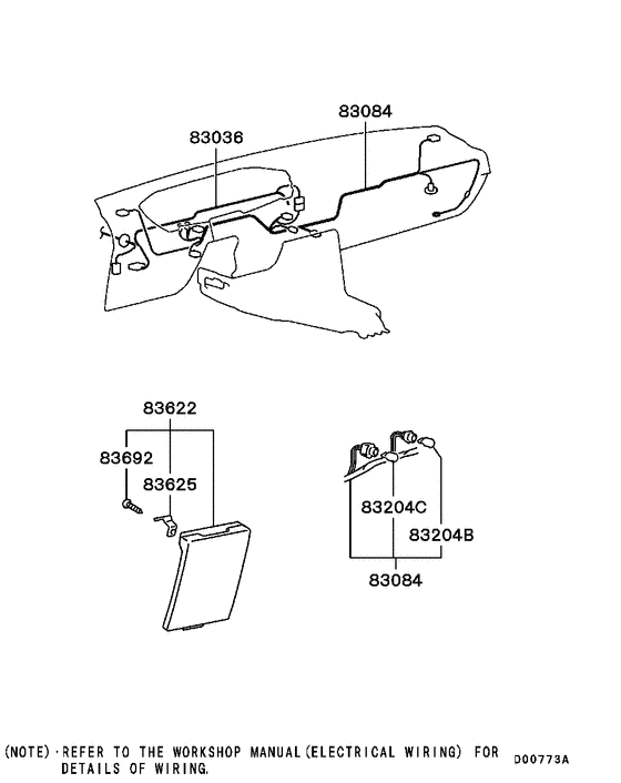 Wiring & attaching parts