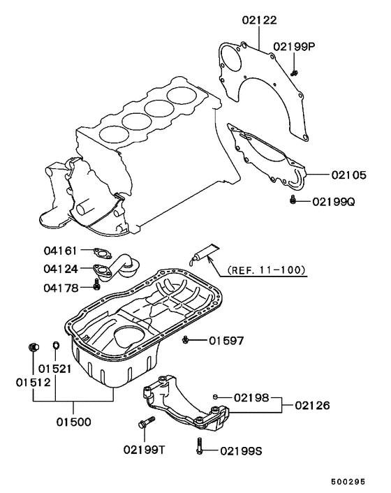 Cover,rear plate & oil pan