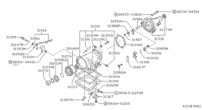 Torque converter,housing & case