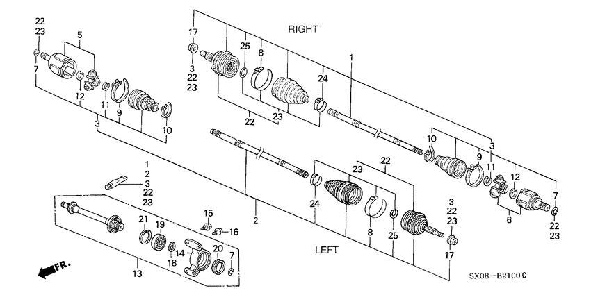 Driveshaft/half shaft