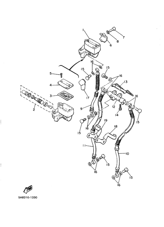 Front master cylinder