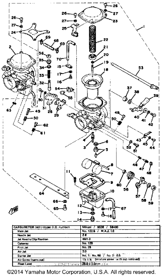 xs650 carburetor