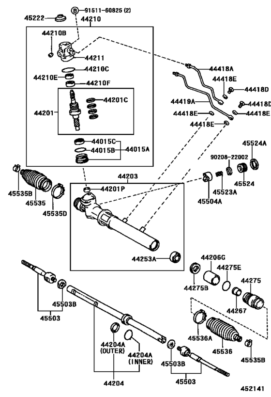 Front Steering Gear & Link