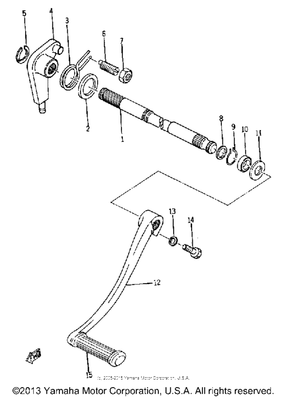 Shift shaft