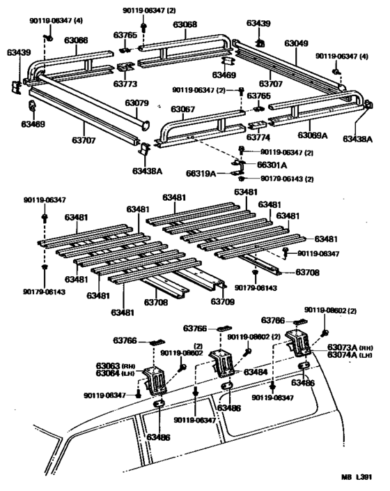 Roof Panel & Back Panel