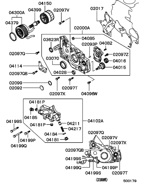 Oil pump & oil filter