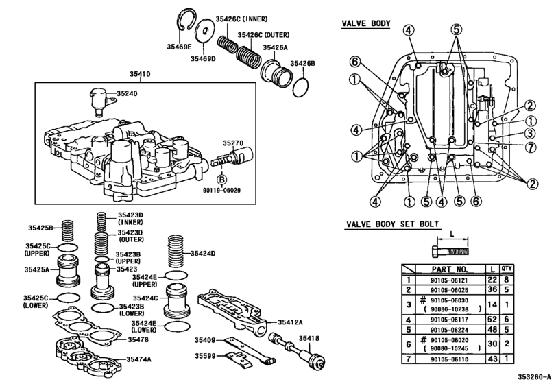 Valve Body & Oil Strainer (Atm)