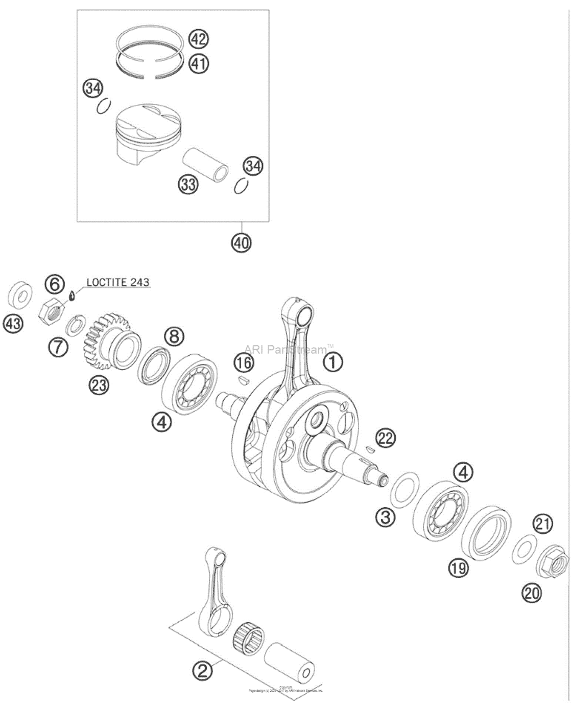 Crankshaft, Piston