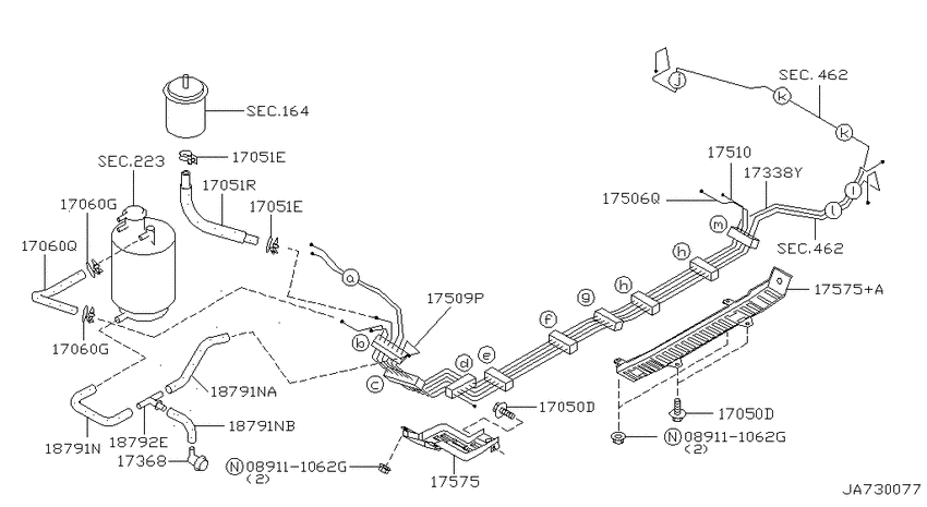 Fuel piping