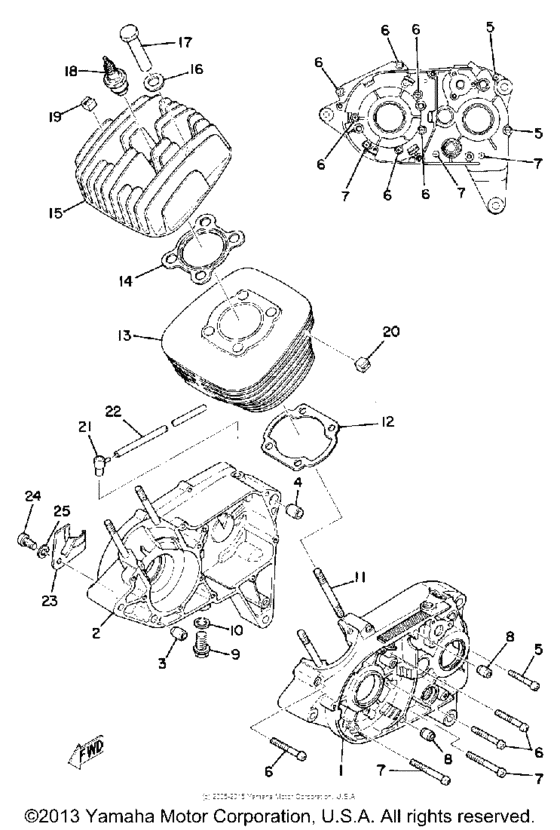 Crankcase & cylinder