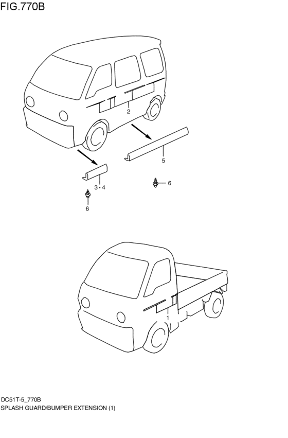 splash guard / bumper extension