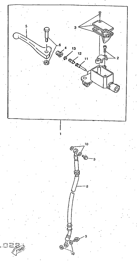 Front master cylinder