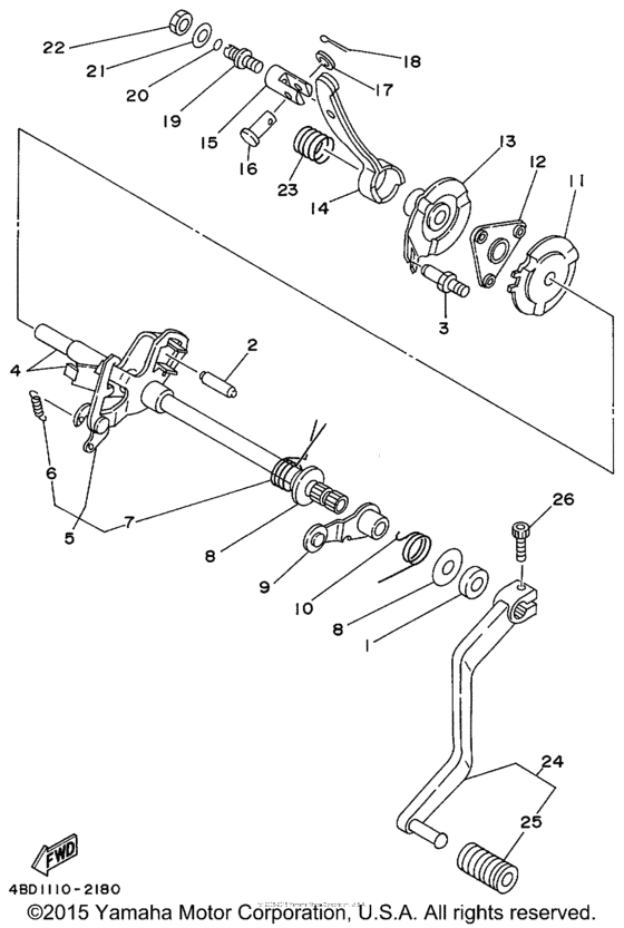 Shift shaft