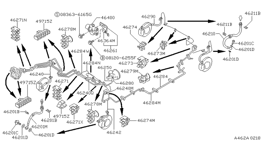Brake piping & control