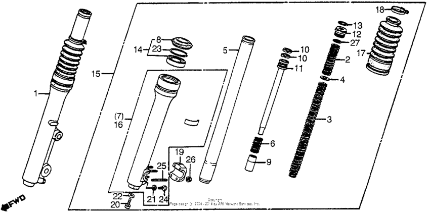 Front shock absorber