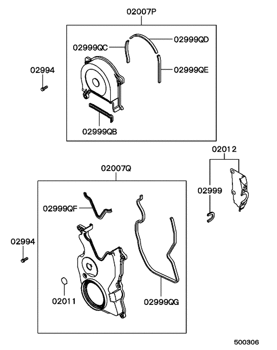 Cover,rear plate & oil pan