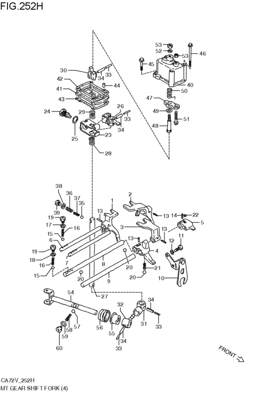 mt - gearlever fork