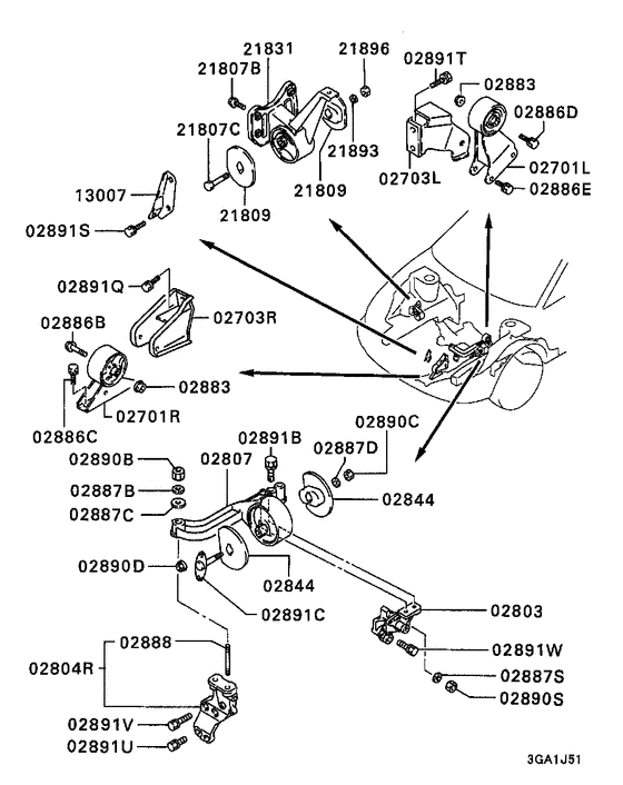 Engine mounting & support