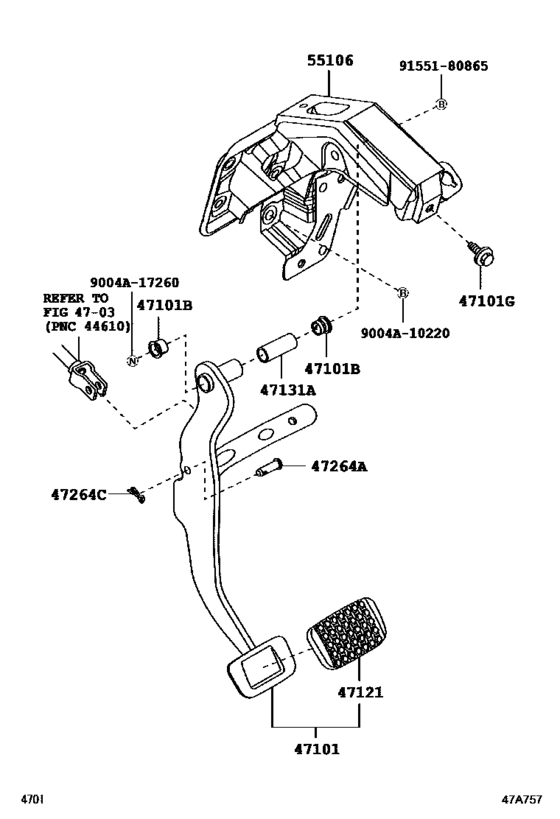 Brake Pedal & Bracket