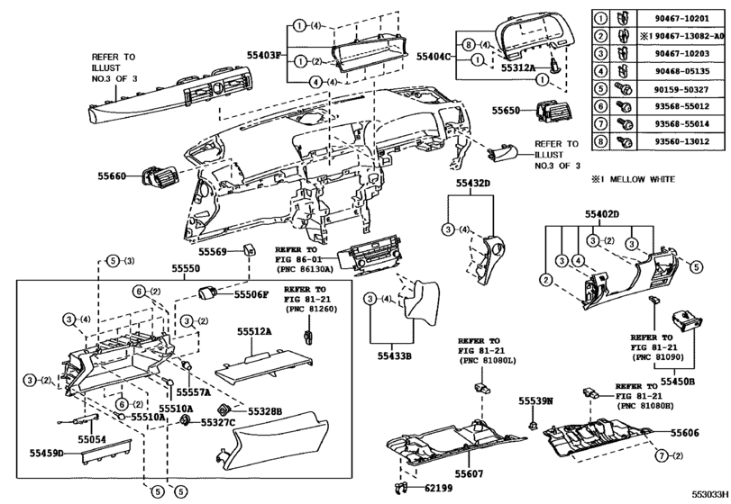 Instrument Panel & Glove Compartment