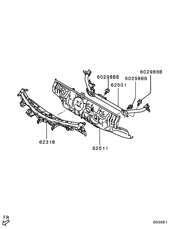 Front deck & insulator