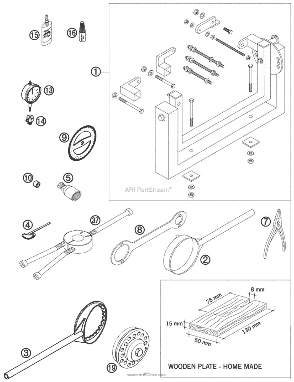 Special Tools для KTM 300, год: 2010. OEM запчасти - Мегазип (регион продаж  - US/EU, ,18087392-939759)