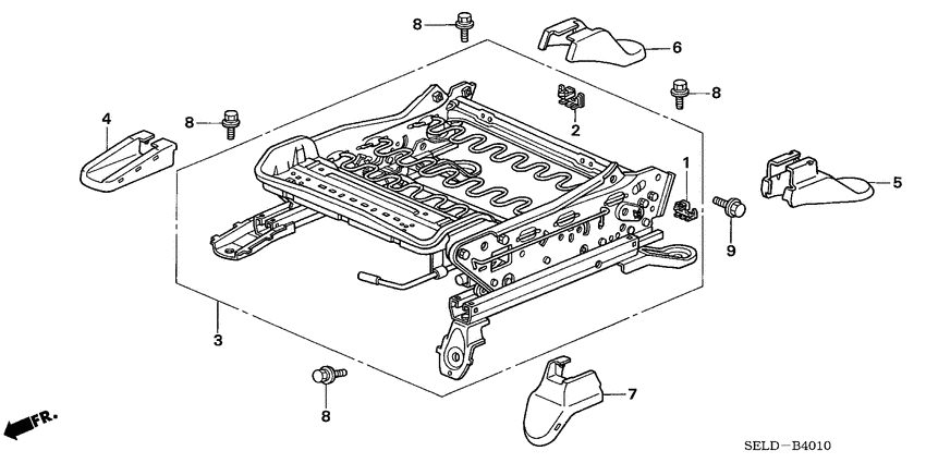 Front seat components