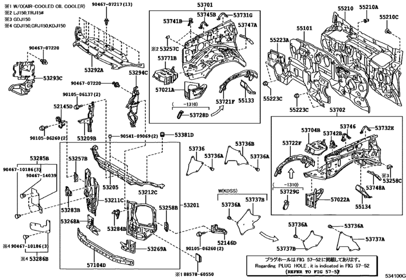 Front Fender Apron & Dash Panel