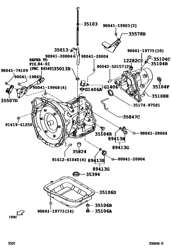 Transmission Case & Oil Pan (Atm)