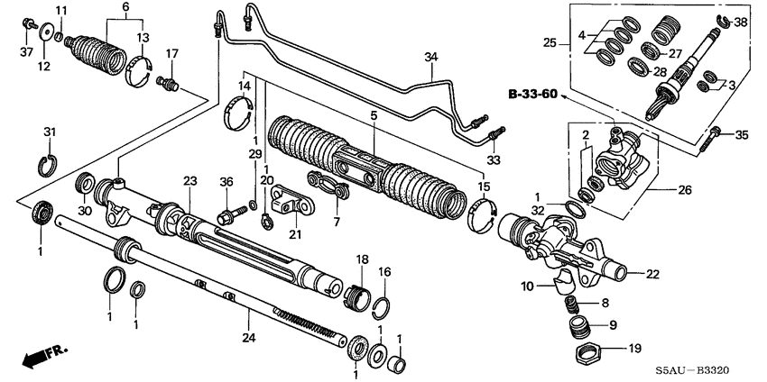 P.s. gear box components
