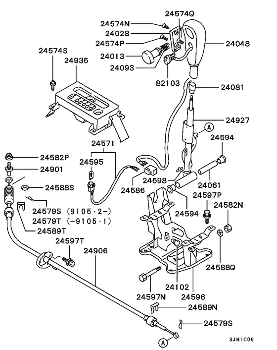 A/t floor shift linkage