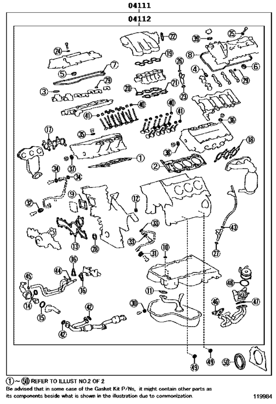 Engine Overhaul Gasket Kit