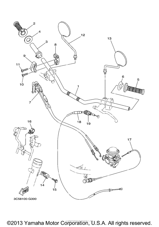 Steering handle & cable