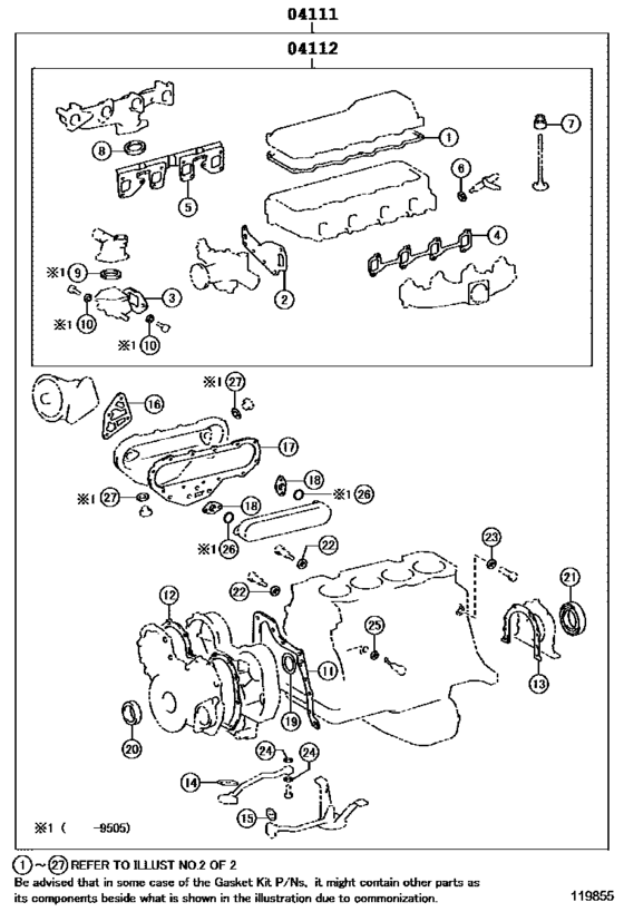 Engine Overhaul Gasket Kit