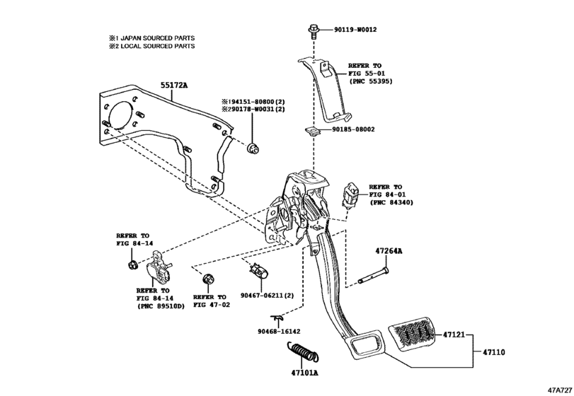 Brake Pedal & Bracket
