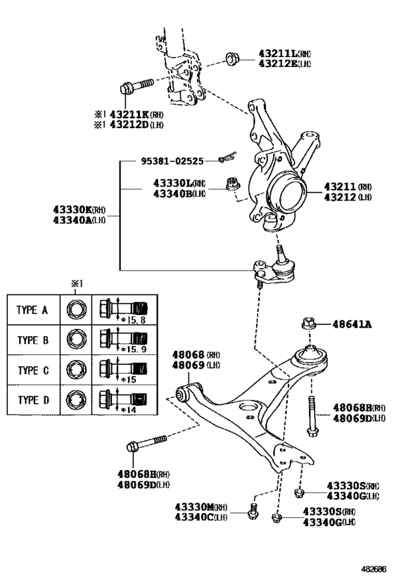 Front Axle Arm & Steering Knuckle